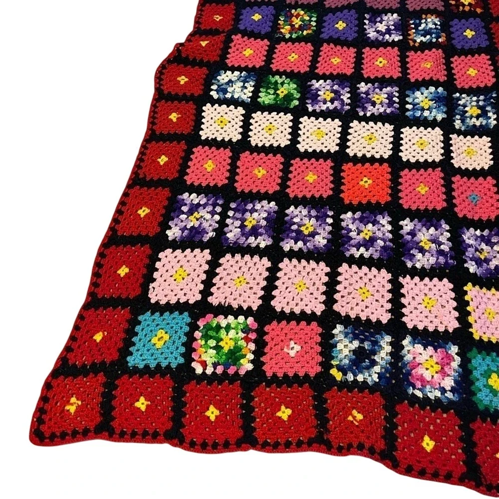 Handmade Granny Square‎ Blanket Throw Afghan Quirky Unique